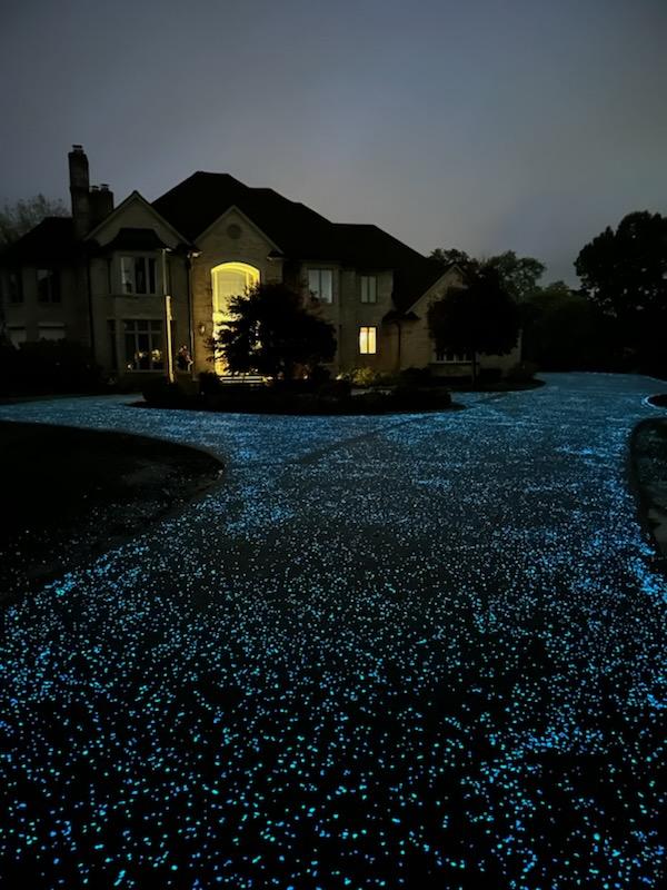 100 Yard Illuminated Driveway - 2023 AGT™ Glow Project Photo Contest: Residential Category Winner
