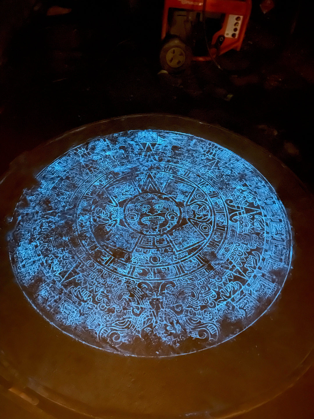 Glowing Stamped Concrete