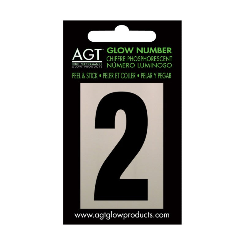 2.5" Peel & Stick Glow Numbers