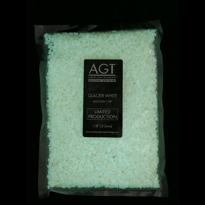Ultra Grade Glow Stones - Glacier White - 1lb. - 1/8" (2-4mm) - <br> <span style="color:red;">LIMITED PRODUCTION</span> </br>
