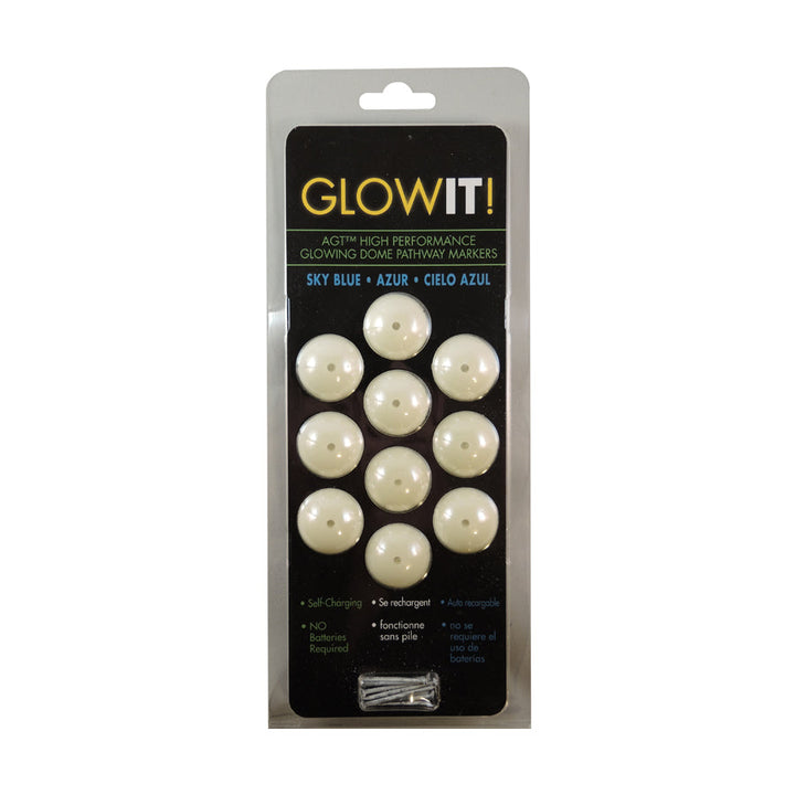 1" Glow Domes - 10 Pack