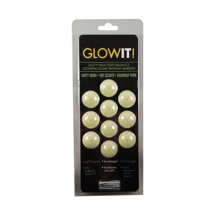 1" Glow Domes - 10 Pack
