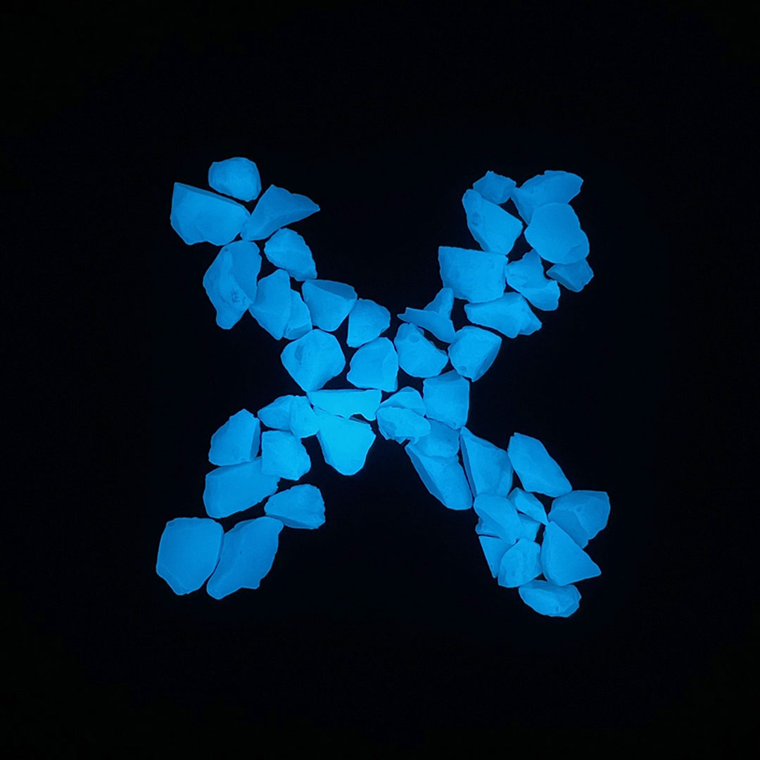 ULTRA-X Glow Stones - Sky Blue - 1lb.