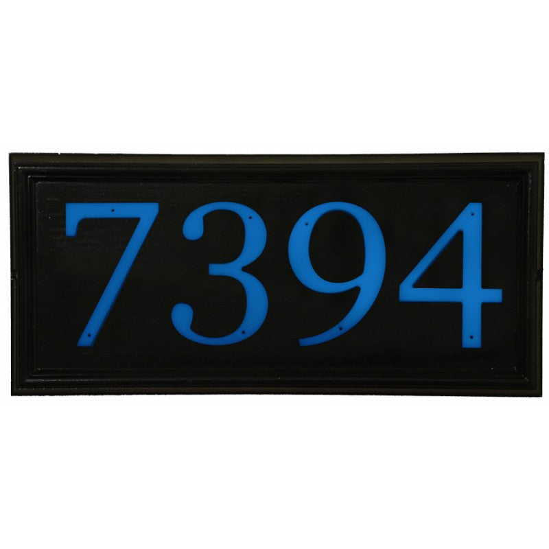 Glowing Number Address Plaque