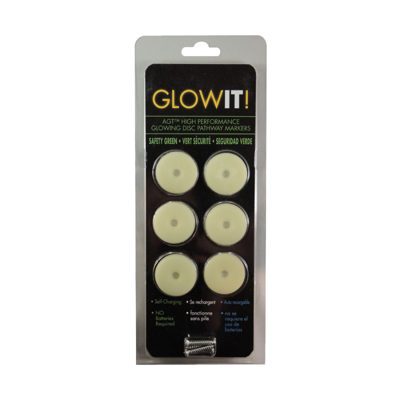 1.25" Glow Disk - 6 Pack