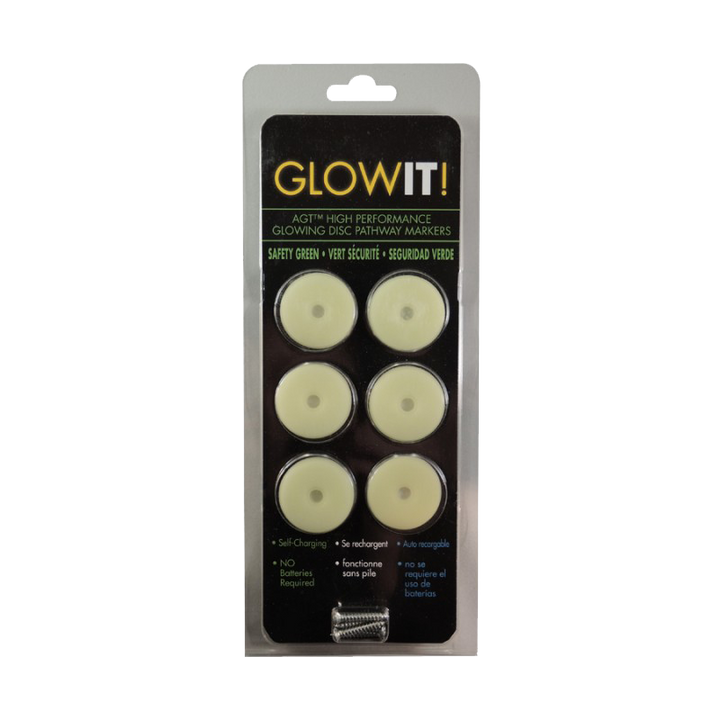 1.25" Glow Disk - 6 Pack