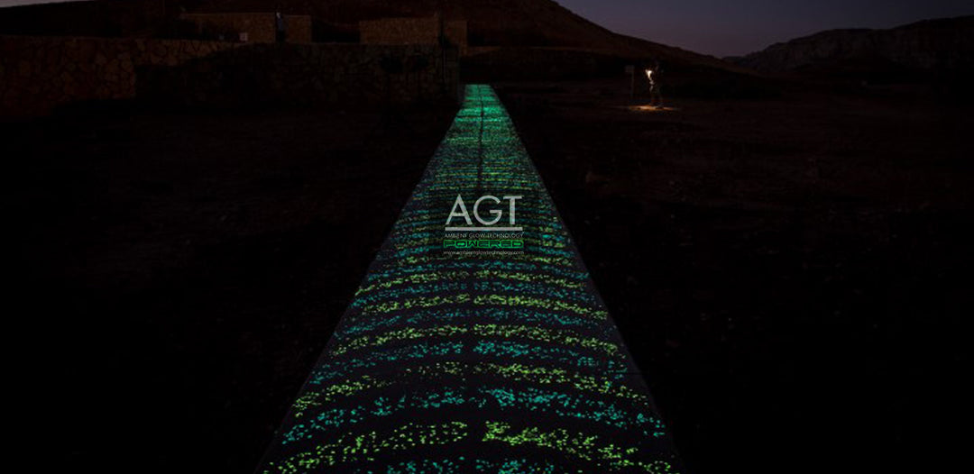 Glow in the Dark Concrete Bike & Pedestrian Path