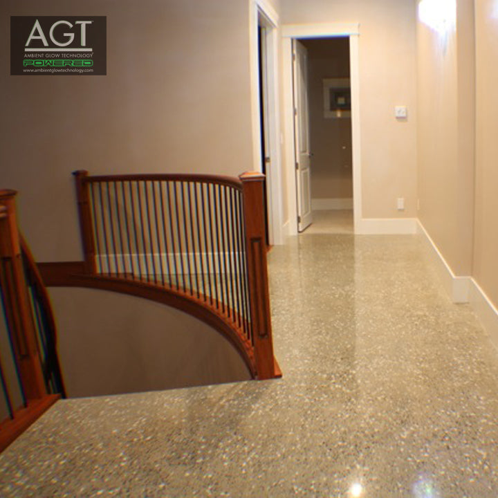 Glowing Concrete Polished Interior Floor