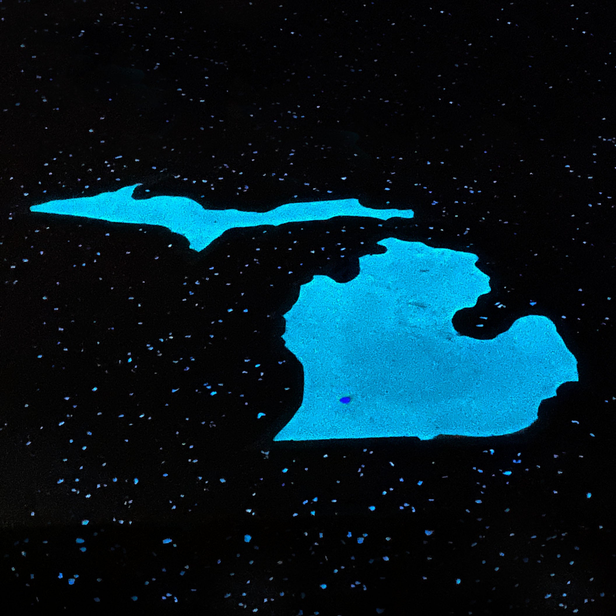 Backyard Glowing Concrete Table of Michigan State | AGT™ | Ambient Glow ...