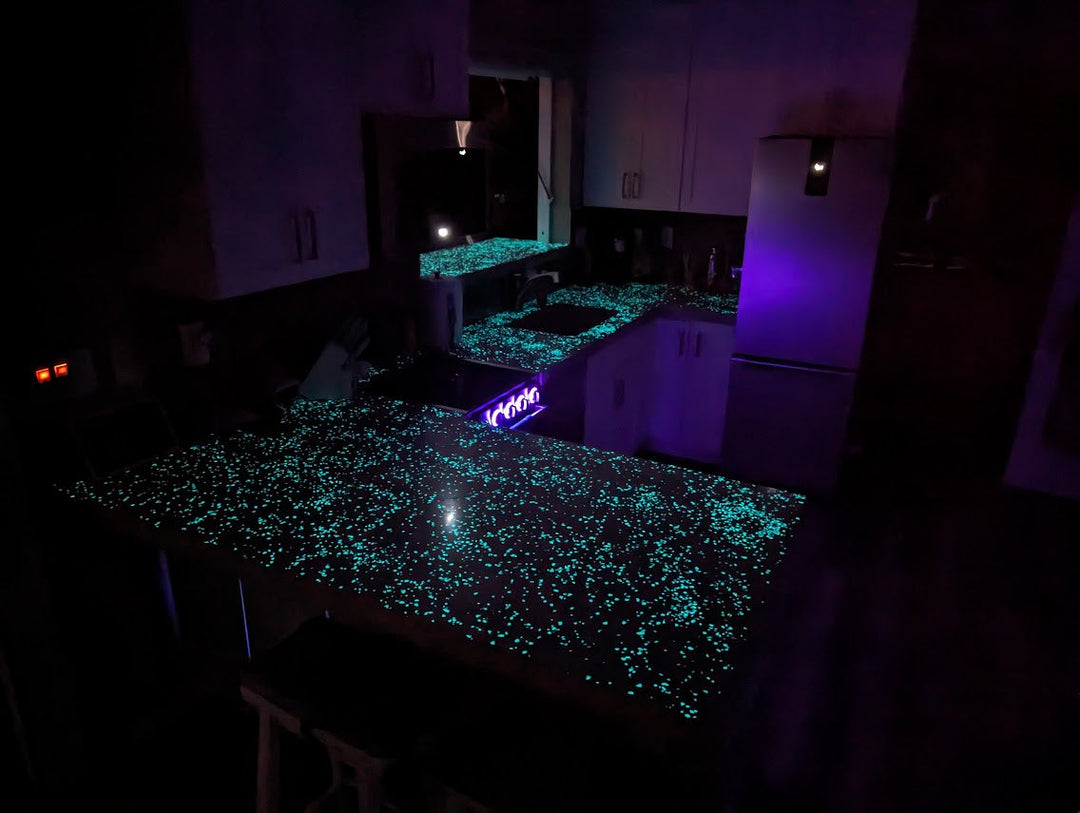 Galaxy Glowing Concrete Countertops