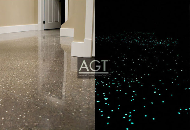 Glowing Polished Concrete Floor Ambient Glow Technology