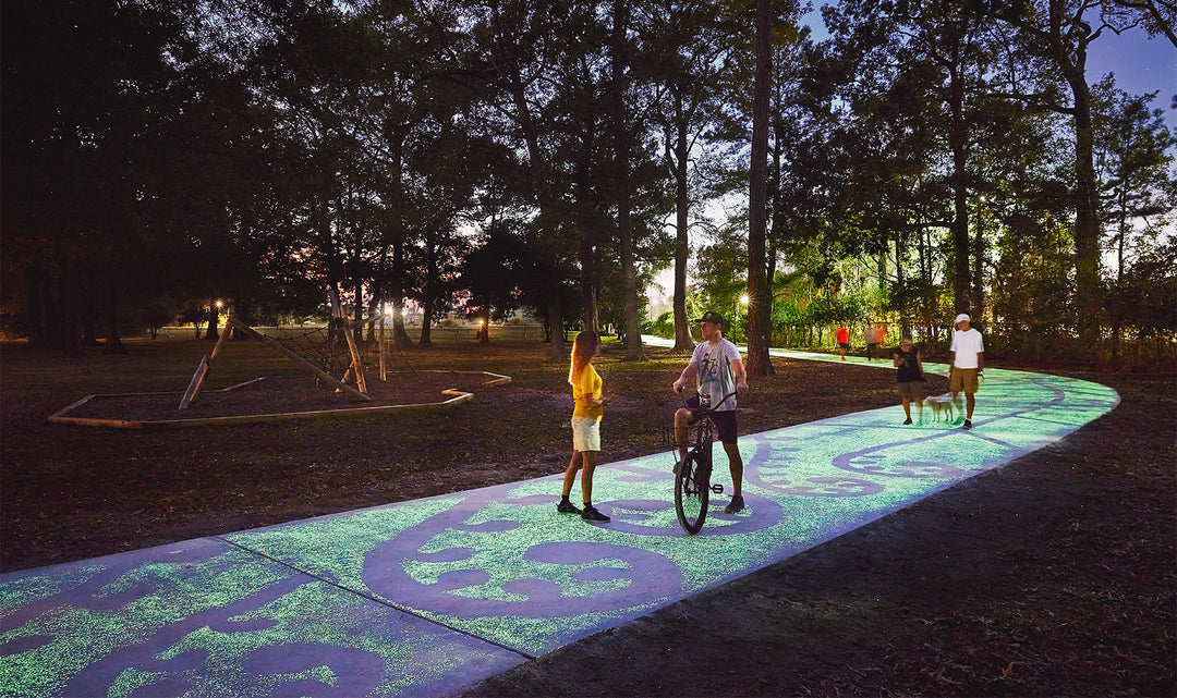 The Glowline opens on the Elizabeth River Trail in Norfolk, Virginia