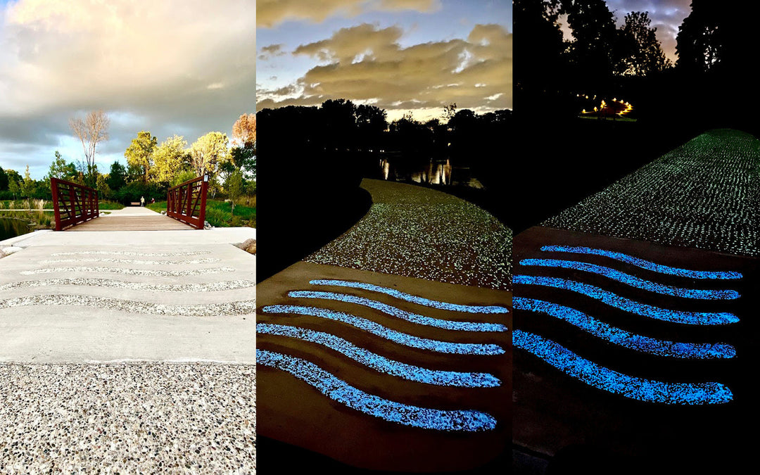 "Innovation Hills" - 1.5 Mile Glowing Concrete Trail in Rochester Hills, Michigan