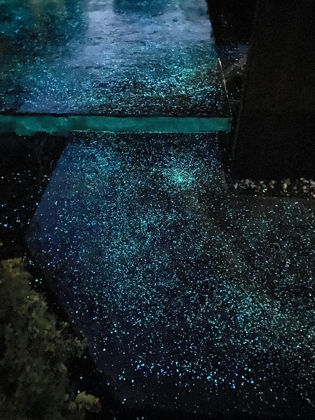 Glow Stamped Concrete Patio