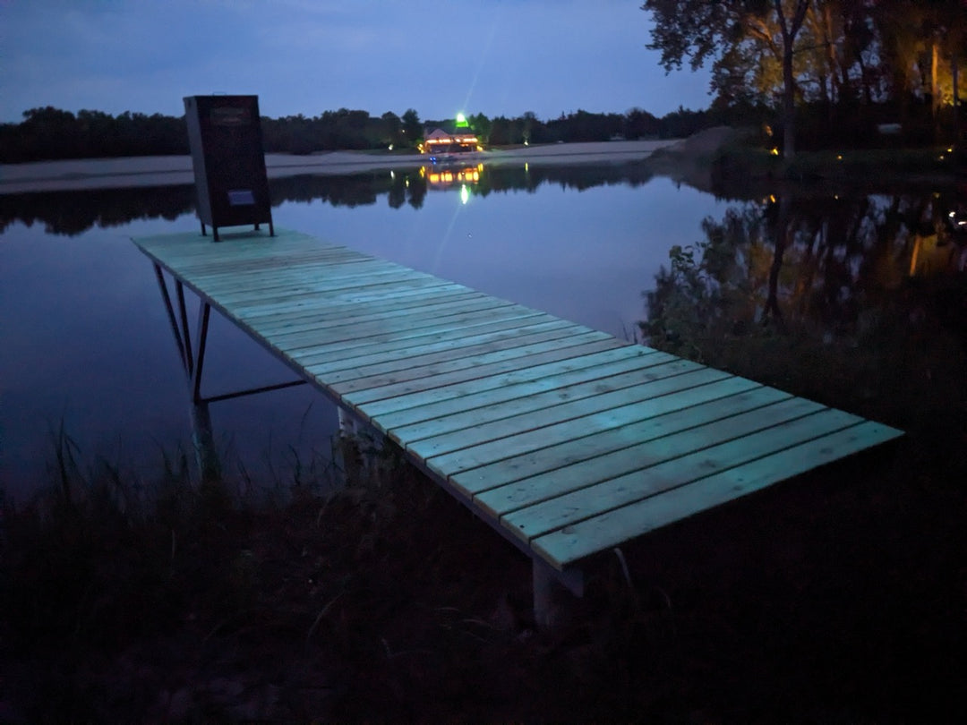 Glowing Wood Plank Dock - 2023 AGT™ Glow Project Photo Contest: Most Innovative Category Winner