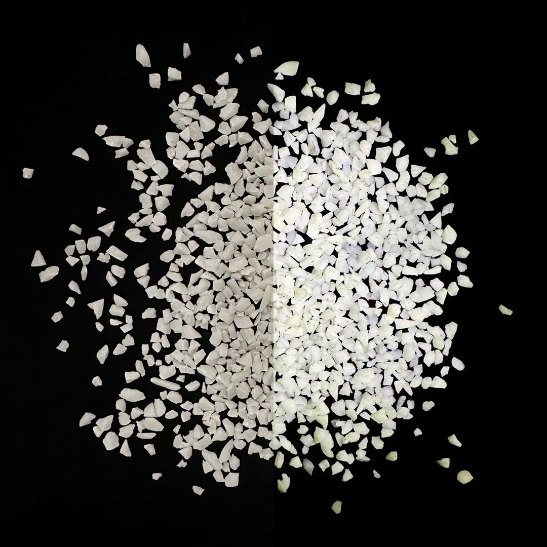 Ultra Grade Glow Stones - Glacier White - 1lb. - 1/8" (2-4mm) - <br> <span style="color:red;">LIMITED PRODUCTION</span> </br>