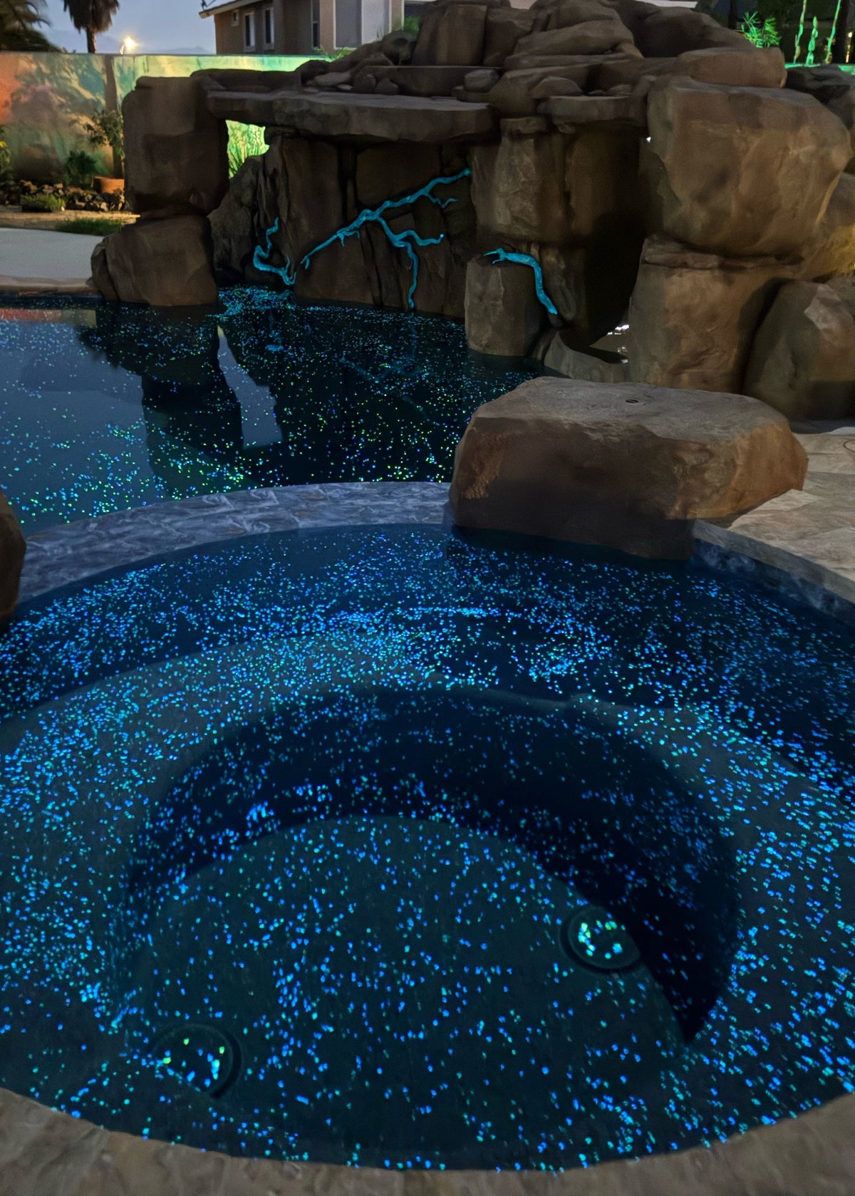 Glowing Mini Pebbles - For Pool Decks & Liners | Ambient Glow Technology™