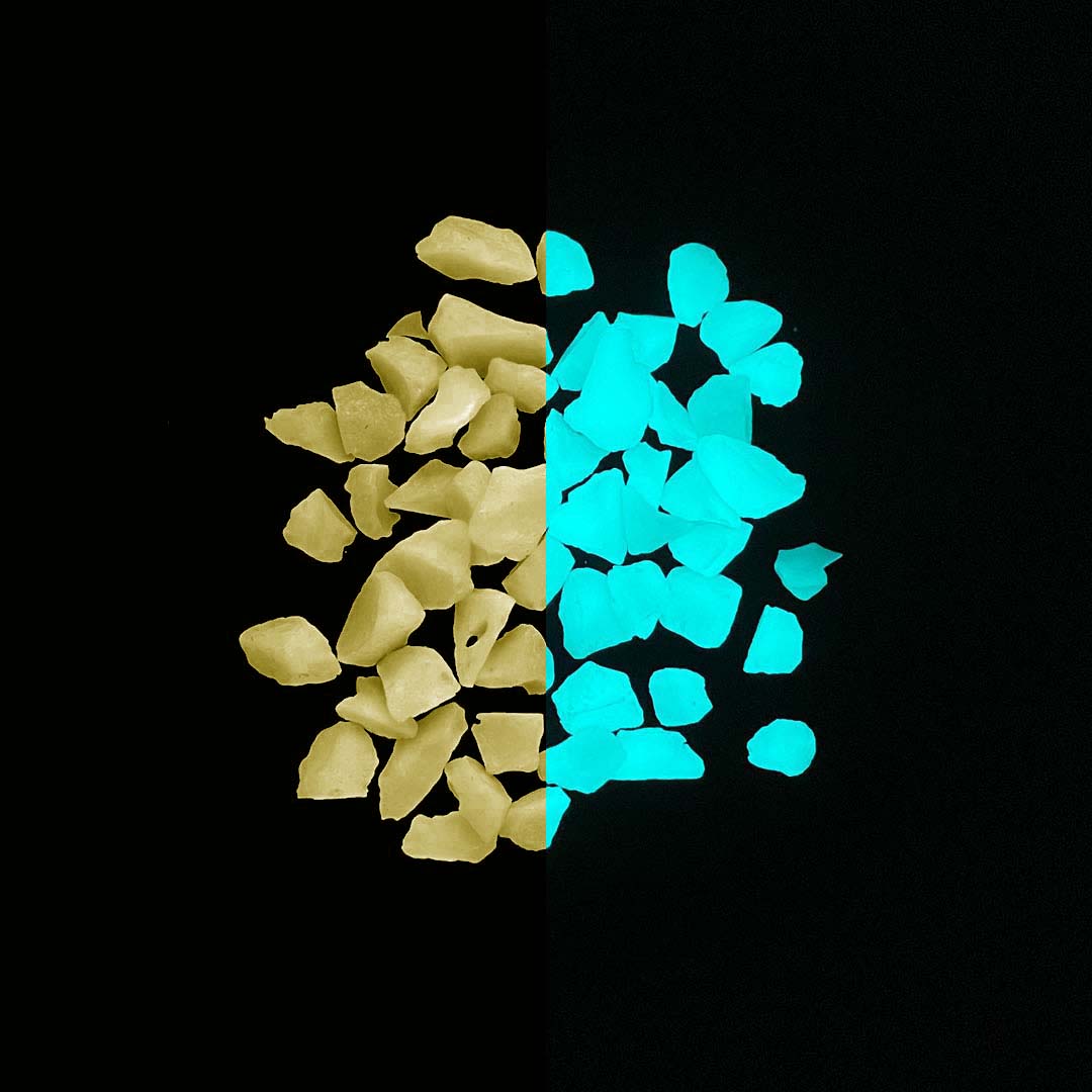 ULTRA-X Glow Stones - Aqua Blue - 1lb. <span style="color:red;">(Initial Product Batch)</span>