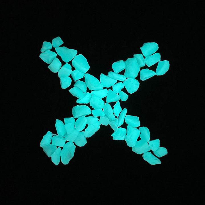 ULTRA-X Glow Stones - Aqua Blue - 1lb. <br><span style="color:red;">(Initial Product Batch Material)</span></br>