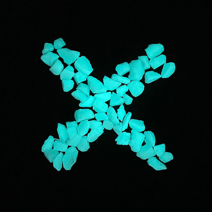 ULTRA-X Glow Stones - Aqua Blue - 1lb.