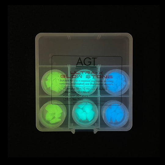 Ambient Glow Technology AGT™ Glow Stones Glowing Paths & Trails